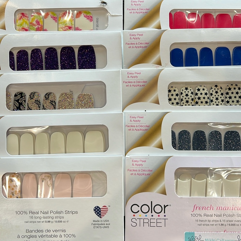 Color Street Nail Polish Strips- 10 sets